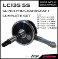 HPSP RACING LC135 5 SPEED SUPER PRO RACING CRANKSHAFT COMPLETE SET JET 2.2MM 4MM 4.65MM 6MM 8MM 10MM