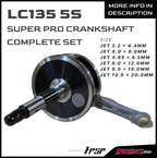 HPSP RACING LC135 5 SPEED SUPER PRO RACING CRANKSHAFT COMPLETE SET JET 2.2MM 4MM 4.65MM 6MM 8MM 10MM