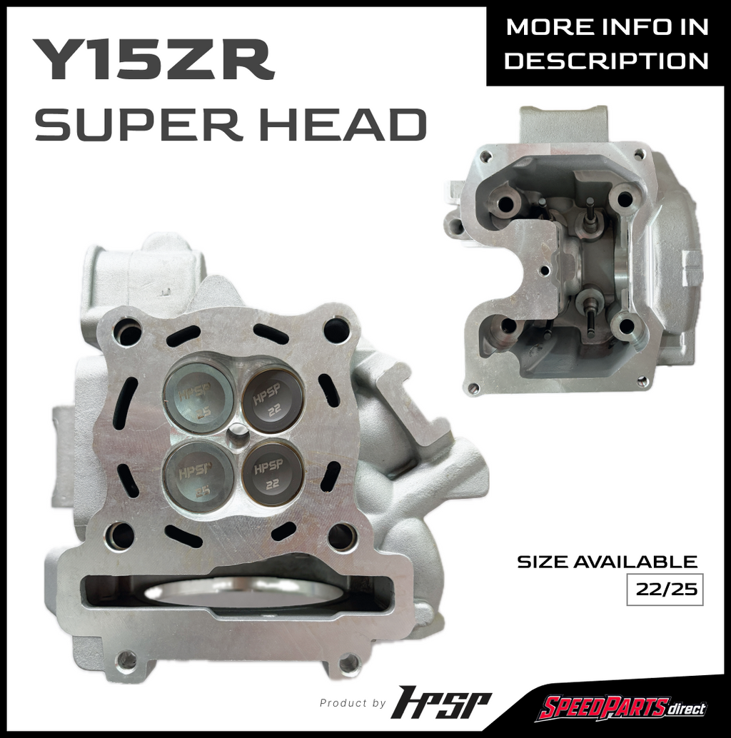 HPSP RACING SUPER CYLINDER HEAD RACING COMP. SET PORTING CNC Y15ZR (22/25mm) M10