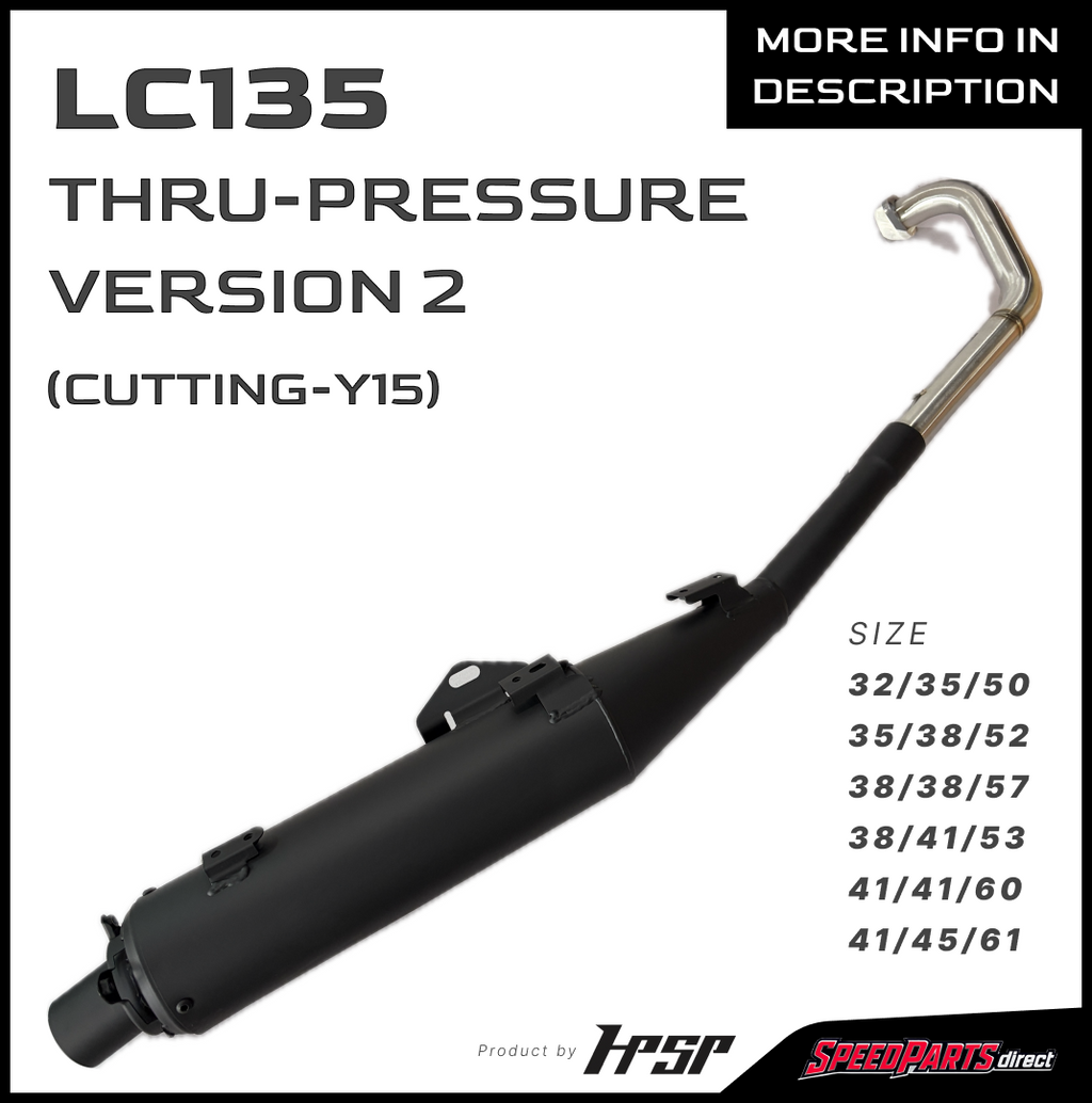 HPSP THRU PRESSURE  EXHAUST PIPE RACING (VERSION 2) CUTTING-Y LC135