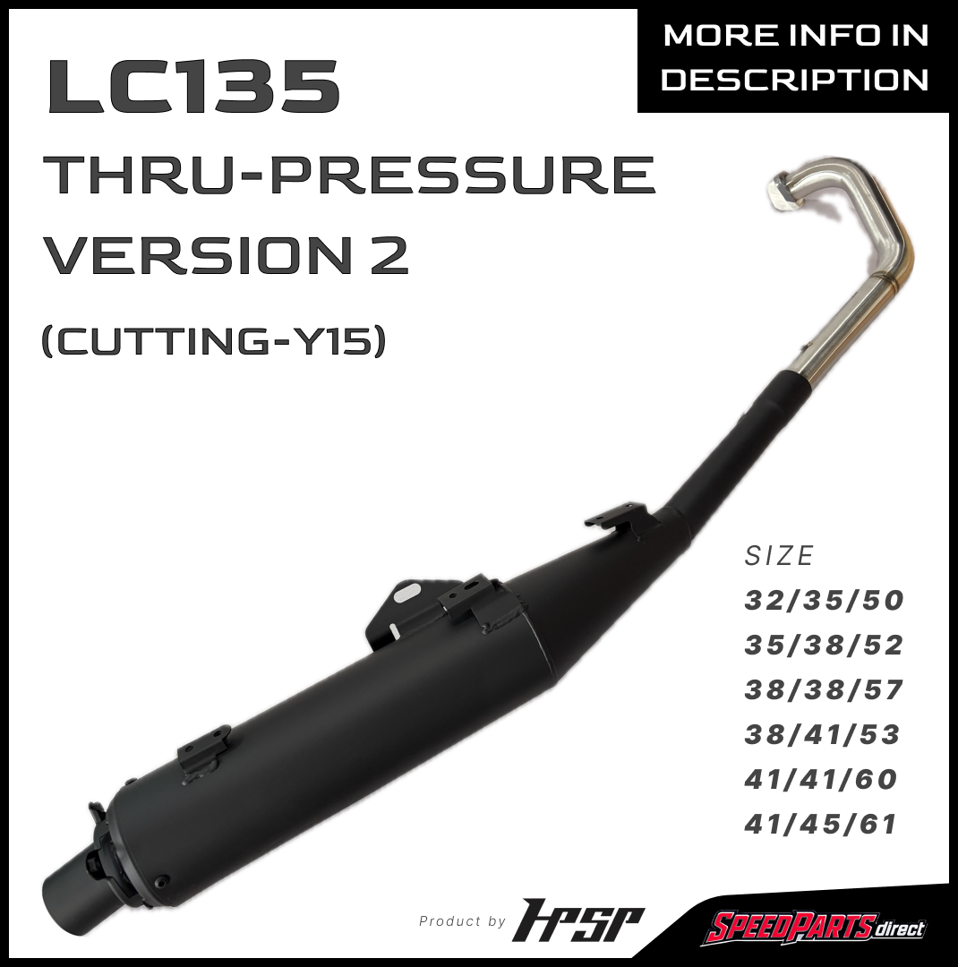 HPSP THRU PRESSURE  EXHAUST PIPE RACING (VERSION 2) CUTTING-Y LC135