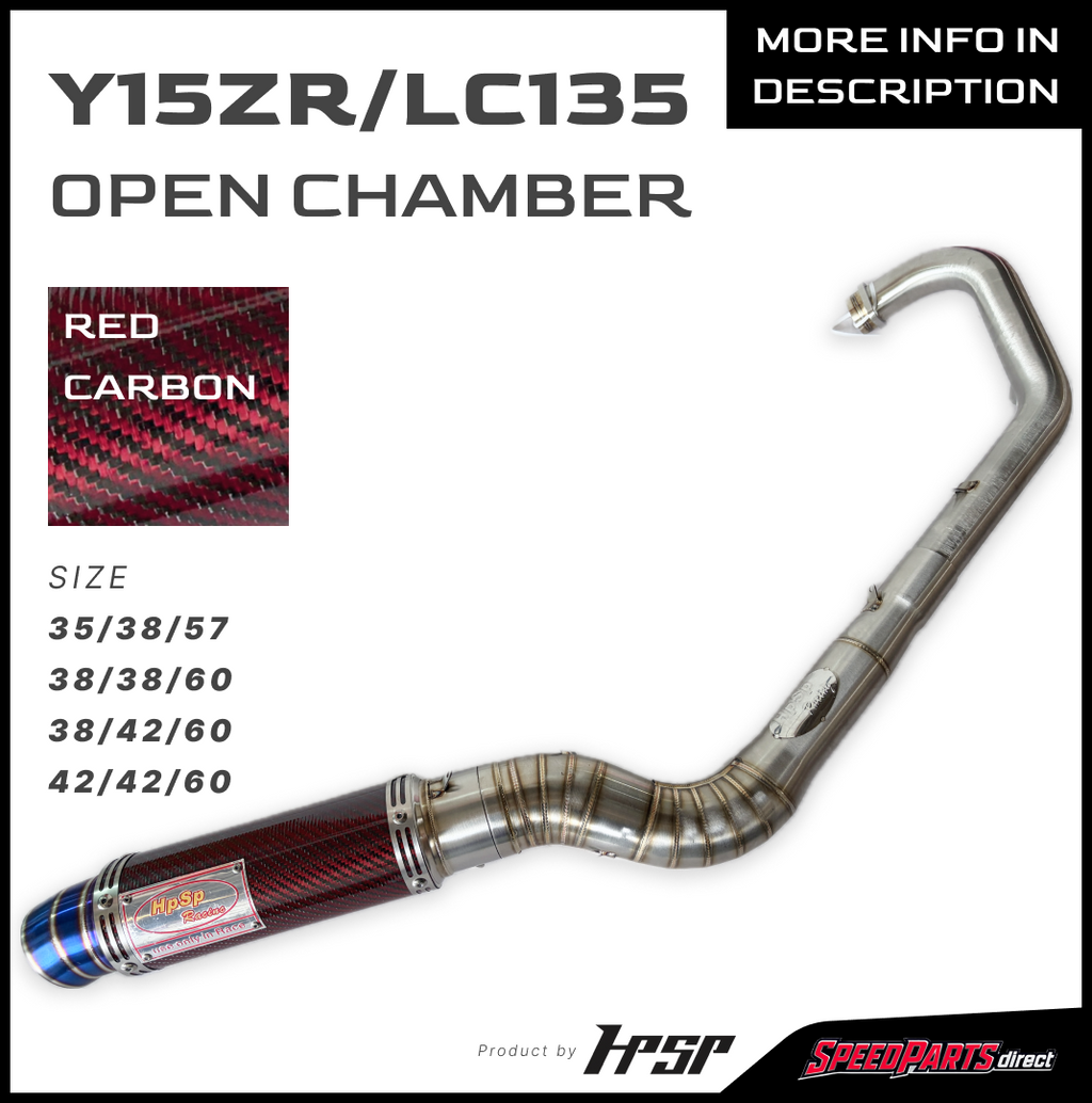 HPSP RACING LC135 Y15ZR OPEN CHAMBER RED CARBON
