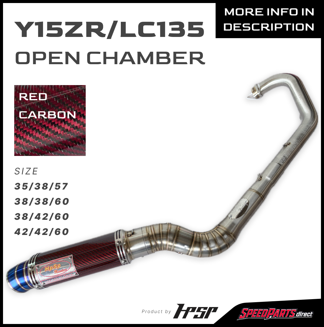 HPSP RACING LC135 Y15ZR OPEN CHAMBER RED CARBON