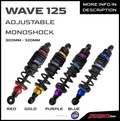 TBS RACING PARTS 🇹🇭 ADJUSTABLE MONOSHOCK FOR WAVE125 BLUE PURPLE GOLD RED