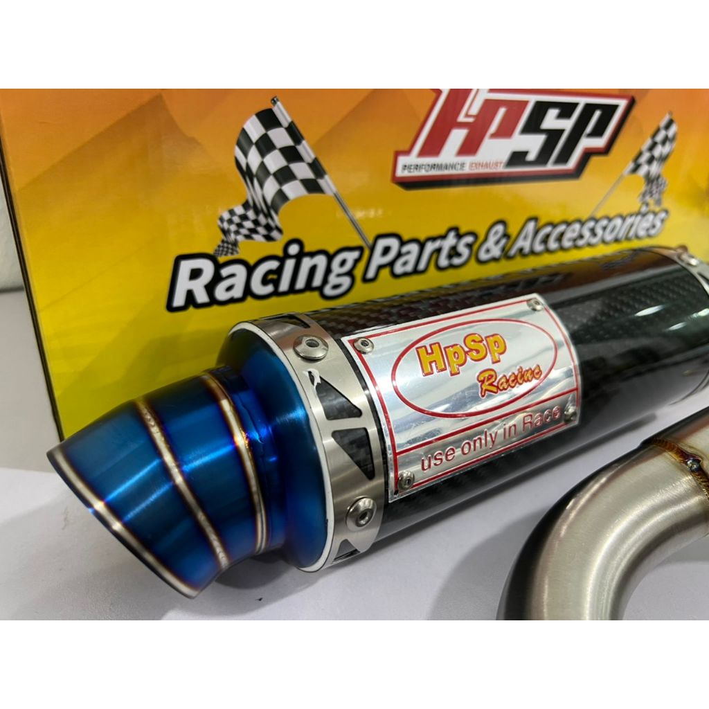 HPSP RACING NVX155 V1 V2 CHAMBER EXHAUST CARBON BLACK H-LC 32/35/48 35/35/50