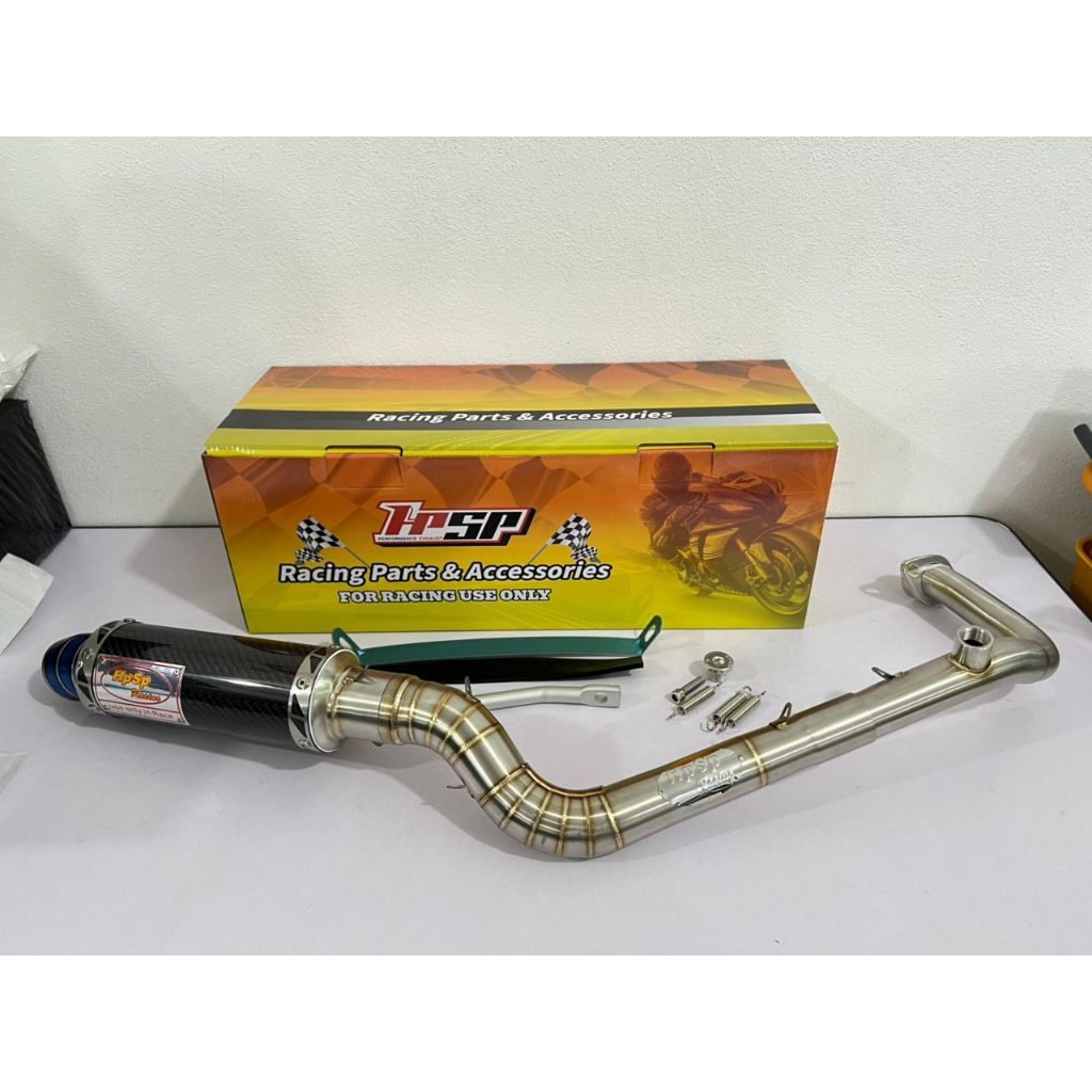 HPSP RACING NVX155 V1 V2 CHAMBER EXHAUST CARBON BLACK H-LC 32/35/48 35/35/50