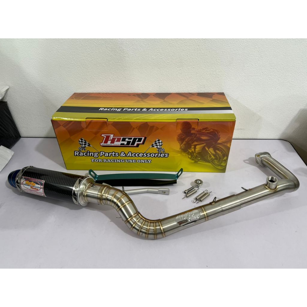 HPSP RACING NVX155 V1 V2 CHAMBER EXHAUST CARBON BLACK H-LC 32/35/48 35/35/50