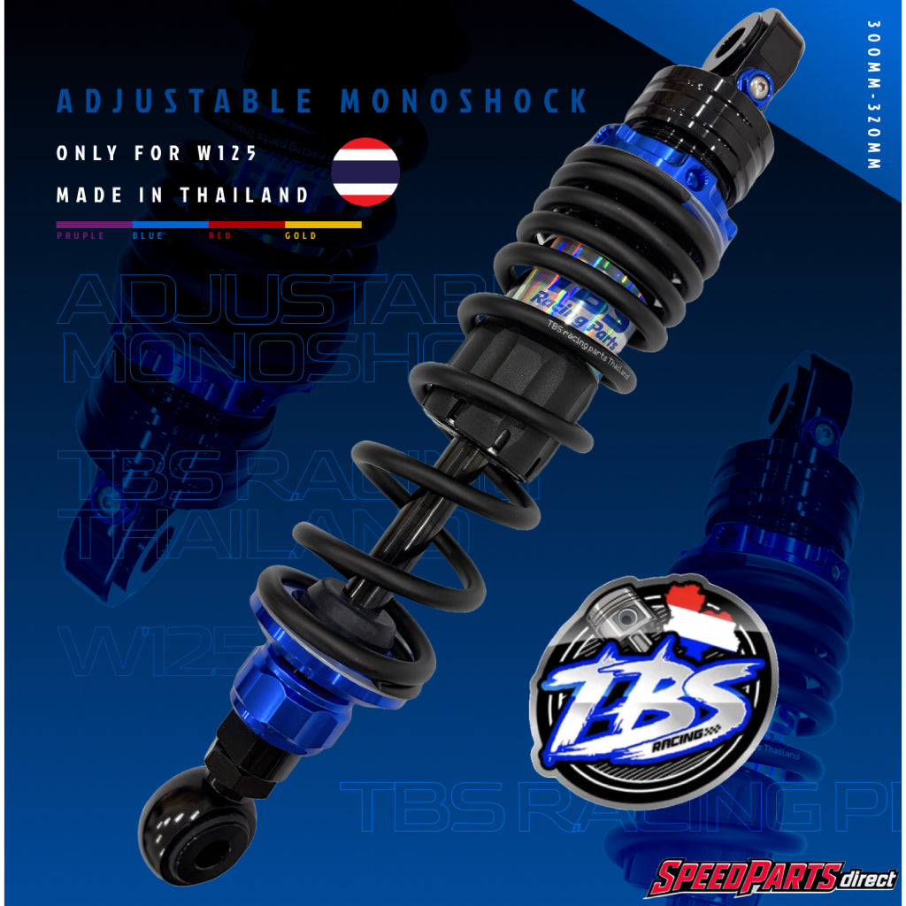 TBS RACING PARTS 🇹🇭 ADJUSTABLE MONOSHOCK FOR WAVE125 BLUE PURPLE GOLD RED