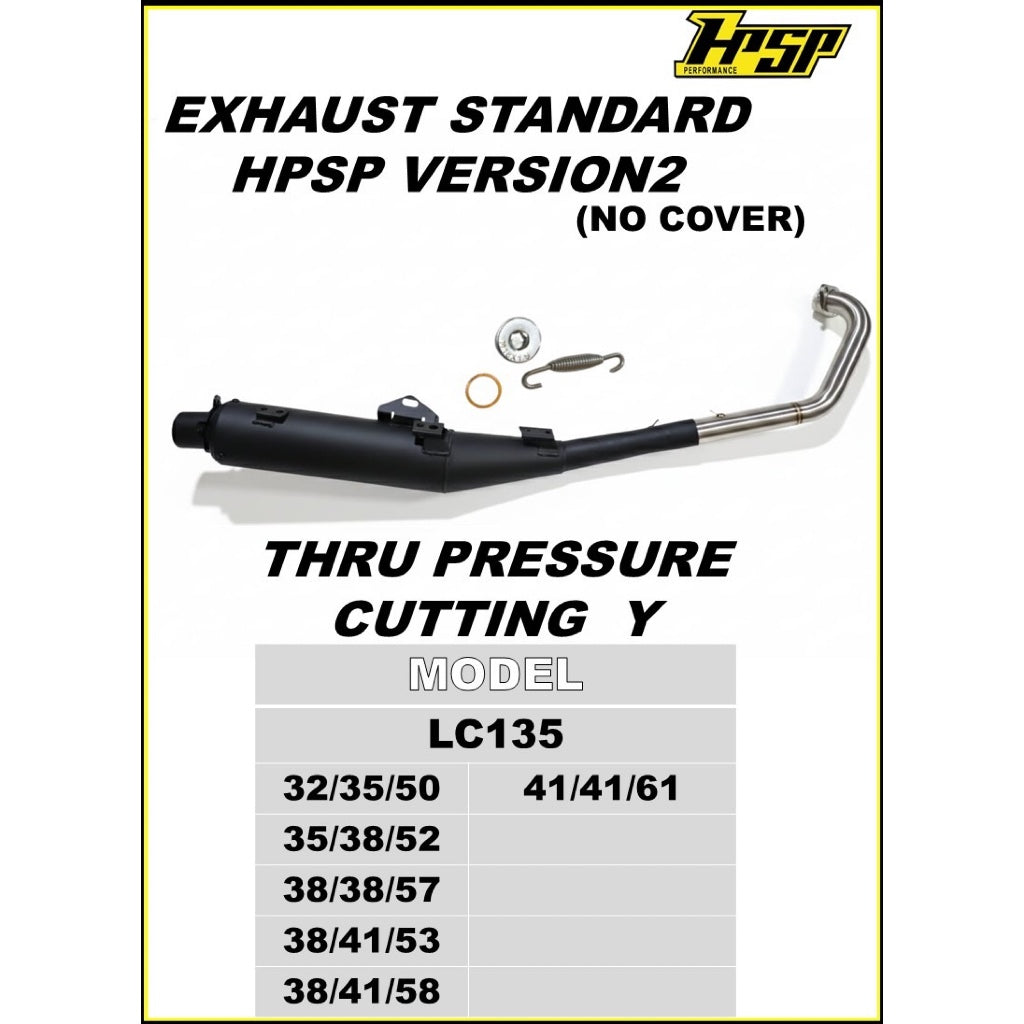 HPSP THRU PRESSURE  EXHAUST PIPE RACING (VERSION 2) CUTTING-Y LC135