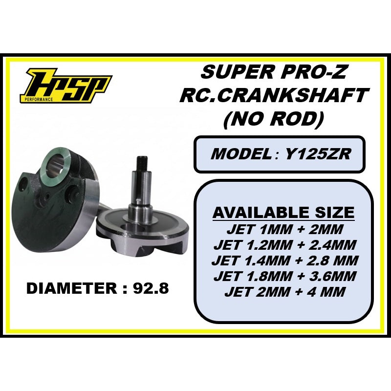 HPSP RACING Y125 SUPER PRO-Z CRANKSHAFT DIAMETER 92.8