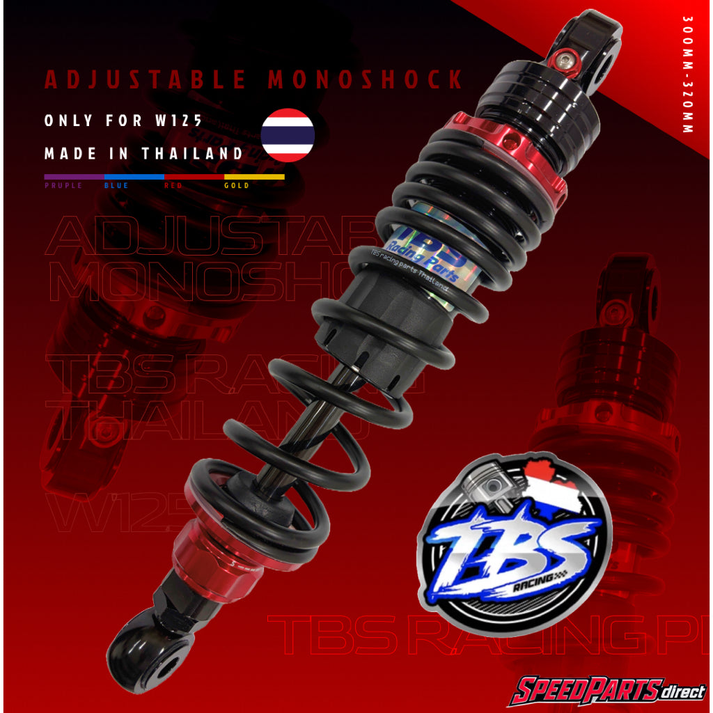 TBS RACING PARTS 🇹🇭 ADJUSTABLE MONOSHOCK FOR WAVE125 BLUE PURPLE GOLD RED