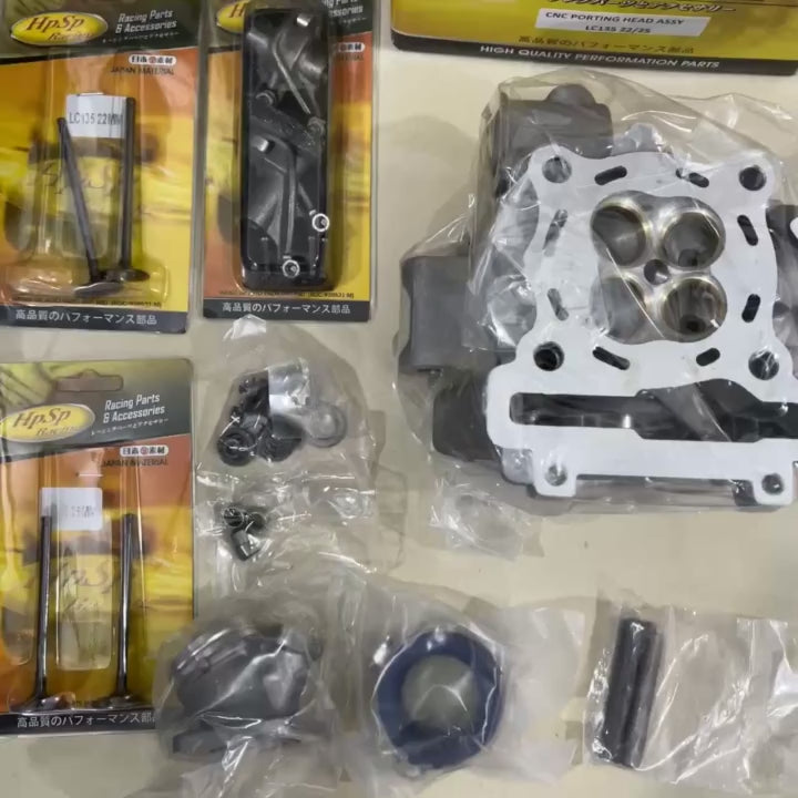HPSP RACING SUPER CYLINDER HEAD RACING COMP. SET PORTING CNC Y15ZR (22/25mm) M10